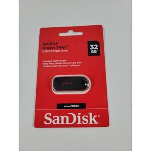 SanDisk Cruzer Snap 32GB USB Flash Drive Portable Storage NEW